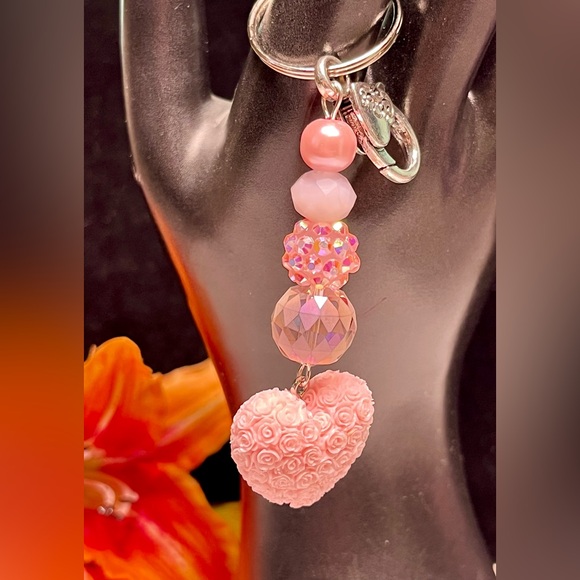 🌸💗Best friend or bridesmaid gift-Set of two/key chain/purse bling/matched - Picture 3 of 10